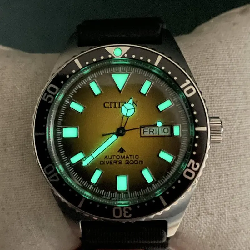 Citizen Promaster Diver's Yellow Dial Men's Watch- NY0120-01X